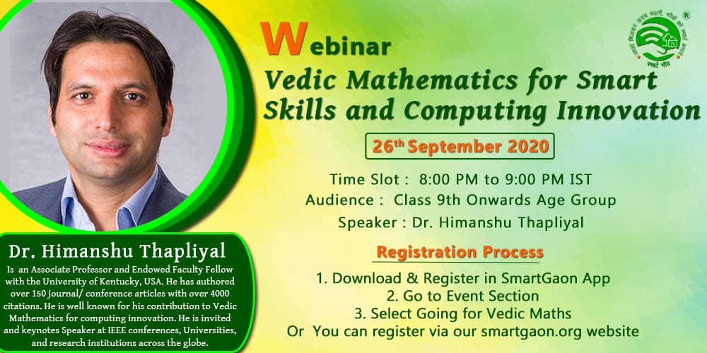 Webinar on Vedic Mathematics
